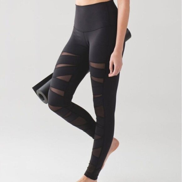 Lululemon Wunder Under High-Rise Tech Mesh Cutout Leggings Limited Edition - Picture 1 of 9